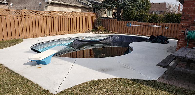Pool Filling _ Backyard Renovation