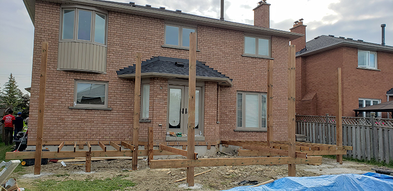 Back Deck _ Roof Extension Woodbridge